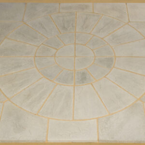 Regency riven paving circle